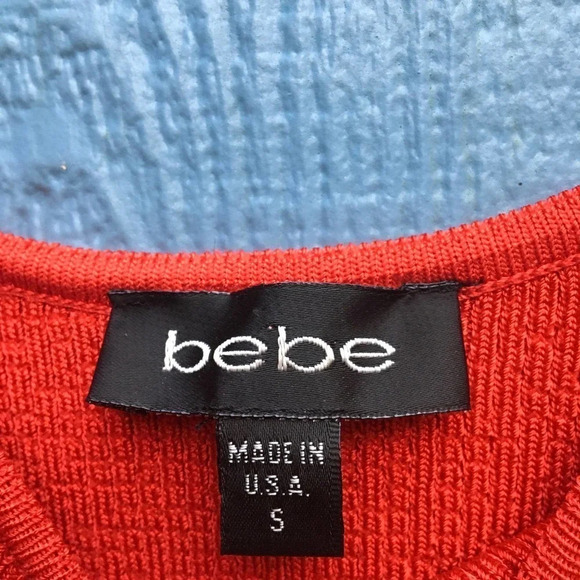 Bebe Women's Size Small Vintage Y2K Sleeveless Sweater Dress - Picture 4 of 5